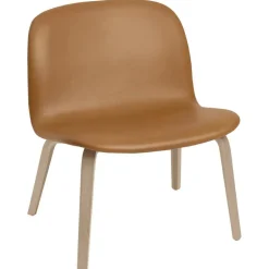 Muuto Visu lounge chair, oak - cognac leather