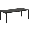Muuto Workshop table, 200 x 92 cm, black - black linoleum