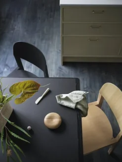 Muuto Workshop table, 200 x 92 cm, black - black linoleum