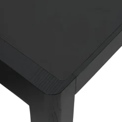 Muuto Workshop table, 200 x 92 cm, black - black linoleum