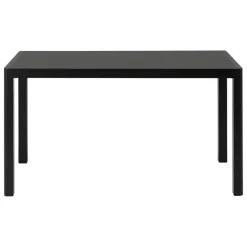 Muuto Workshop table, 130 x 65 cm, black - black linoleum