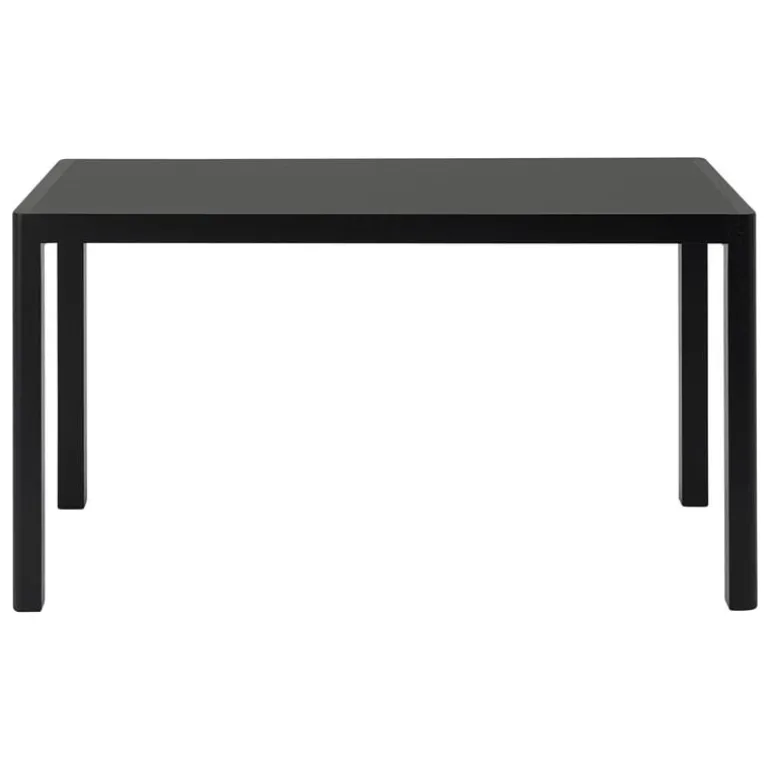 Muuto Workshop table, 130 x 65 cm, black - black linoleum