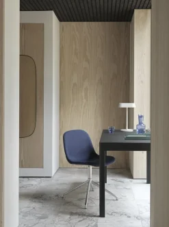 Muuto Workshop table, 130 x 65 cm, black - black linoleum