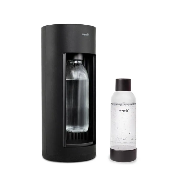 Mysoda Glassy sparkling water maker, black