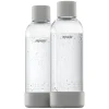 Mysoda Mysoda water bottle 1 L, 2 pcs, grey