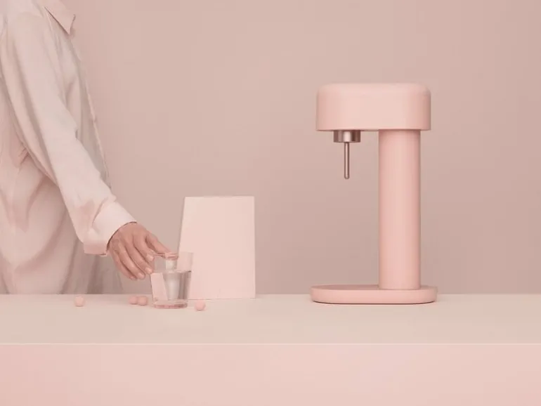 Mysoda Ruby 2 sparkling water maker, pink