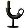Nedre Foss Ildhane candleholder, black