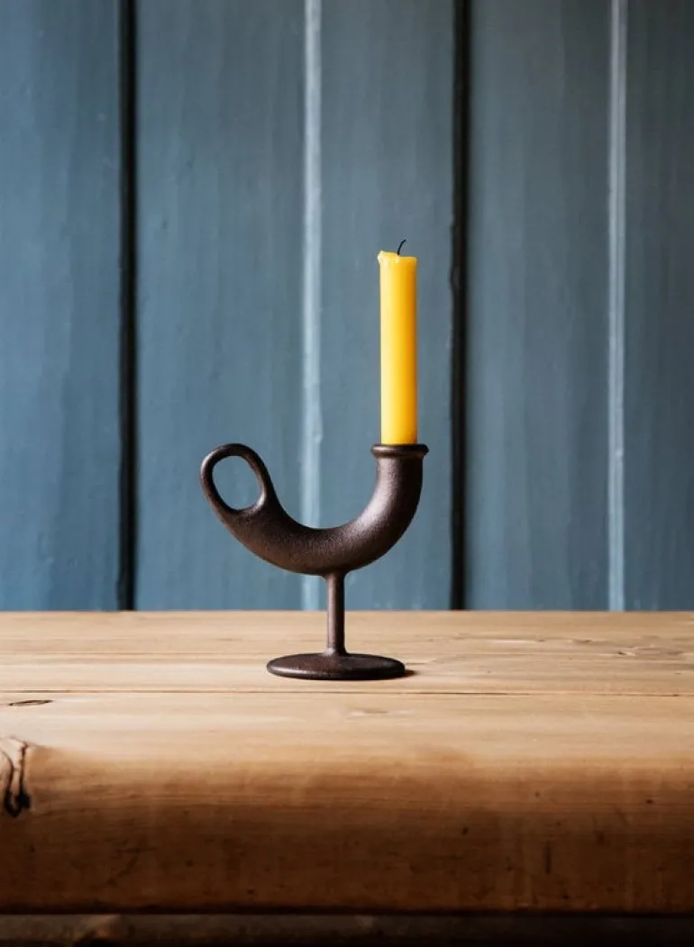 Nedre Foss Ildhane candleholder, black
