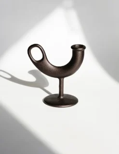 Nedre Foss Ildhane candleholder, black