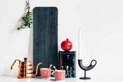Nedre Foss Ildhane candleholder, black