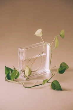 Nedre Foss Monoblokk vase, clear glass