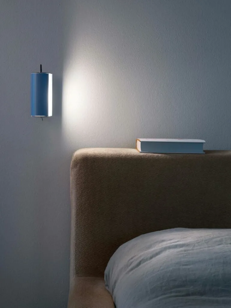 Nemo Lighting Applique Cylindrique Petite wall lamp, light blue