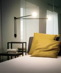 Nemo Lighting Potence Pivotante Mini wall lamp, red