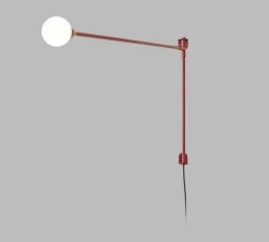 Nemo Lighting Potence Pivotante Mini wall lamp, red