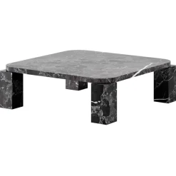 New Works Atlas coffee table, 82 x 82 cm, black marble