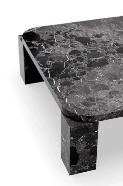 New Works Atlas coffee table, 82 x 82 cm, black marble