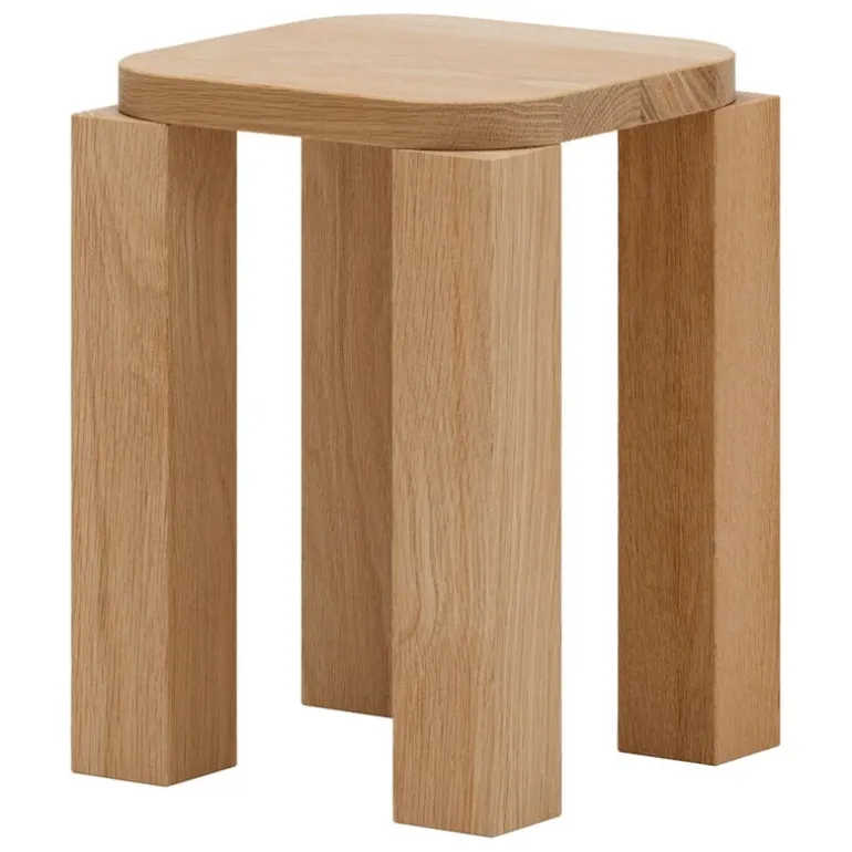 New Works Atlas stool, natural oak