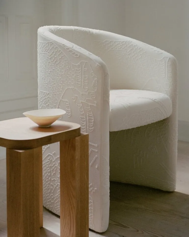 New Works Atlas stool, natural oak