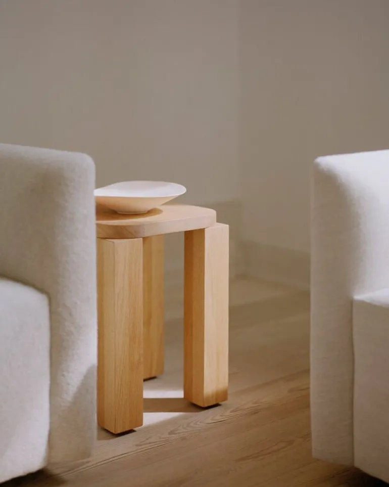 New Works Atlas stool, natural oak