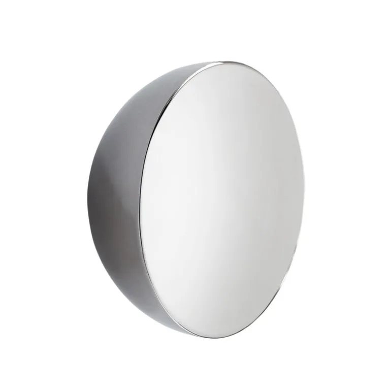 New Works Aura mirror, small, stainless steel