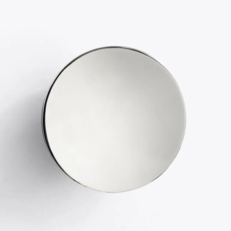 New Works Aura mirror, small, stainless steel