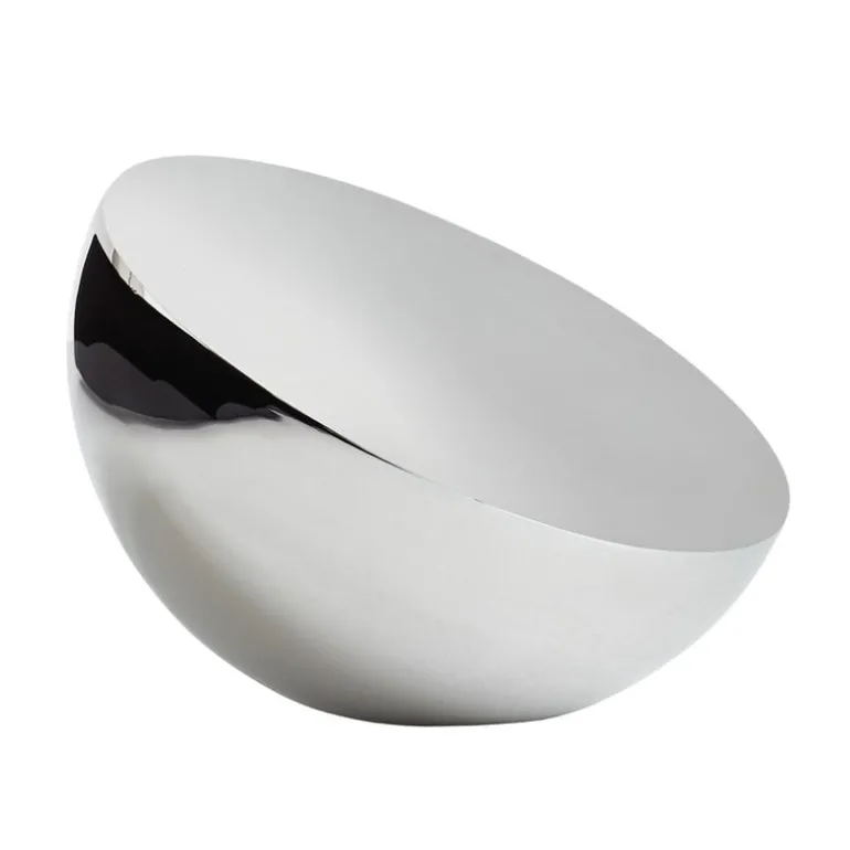 New Works Aura table mirror, stainless steel