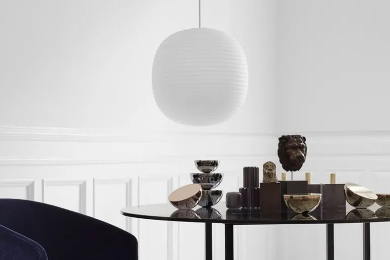 New Works Aura table mirror, stainless steel