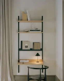 New Works Brolly portable table lamp, black steel