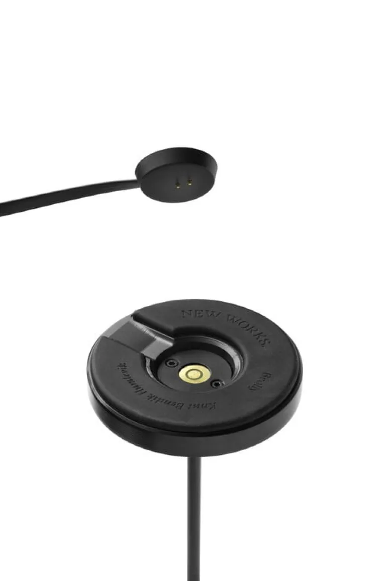 New Works Brolly portable table lamp, black steel