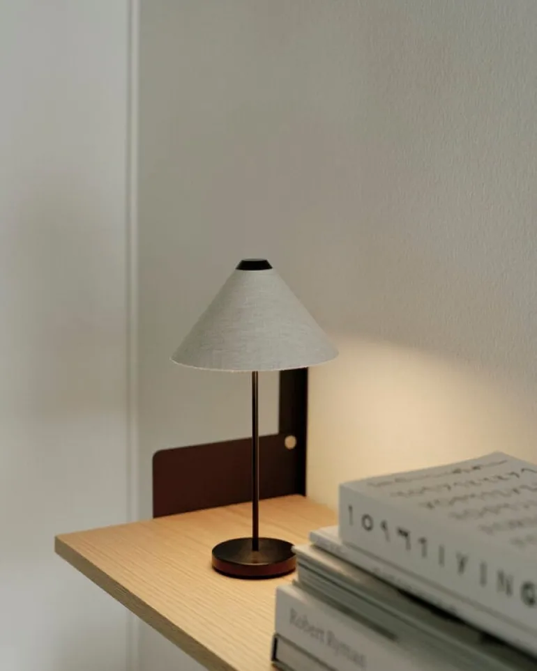 New Works Brolly portable table lamp, linen