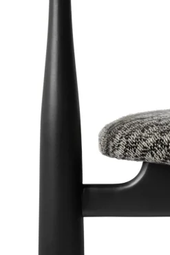 New Works Bukowski chair, black - Pur Lin 080