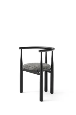 New Works Bukowski chair, black - Pur Lin 080