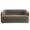 New Works Covent sofa 2-seater, deep, dark taupe