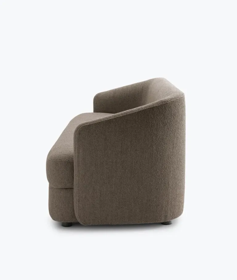 New Works Covent sofa 3-seater, deep, dark taupe