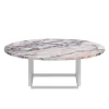 New Works Florence coffee table, 90 cm, white - white marble Viola