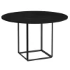 New Works Florence dining table 120 cm, black - black stained ash