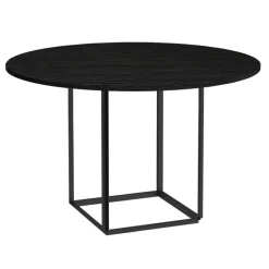 New Works Florence dining table 120 cm, black - black stained ash