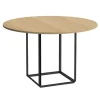 New Works Florence dining table 120 cm, black - oiled oak