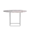 New Works Florence dining table, 120 cm, white - white marble Viola