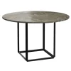 New Works Florence dining table 120 cm, black - grey marble