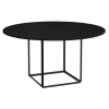 New Works Florence dining table 145 cm, black - black stained ash