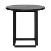 New Works Florence side table 50 cm, black - black marble