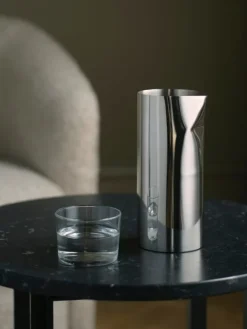 New Works Florence side table 50 cm, black - black marble