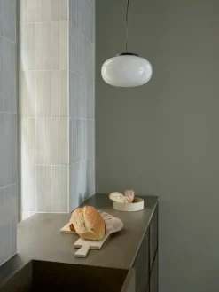 New Works Karl-Johan pendant, 23 cm, opal glass