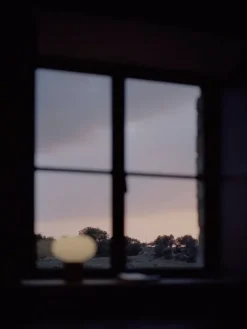 New Works Karl-Johan portable table lamp, cold black