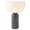 New Works Kizu portable table lamp, Gris du Marais marble