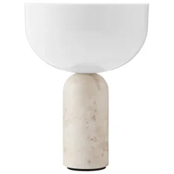 New Works Kizu portable table lamp, Kunis Breccia marble