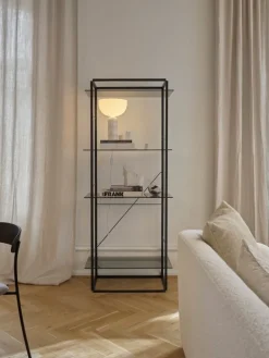 New Works Kizu table lamp, small, white marble