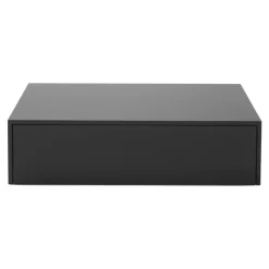 New Works Mass High coffee table with drawer, black stained oak