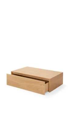 New Works Mass High coffee table with drawer, oak